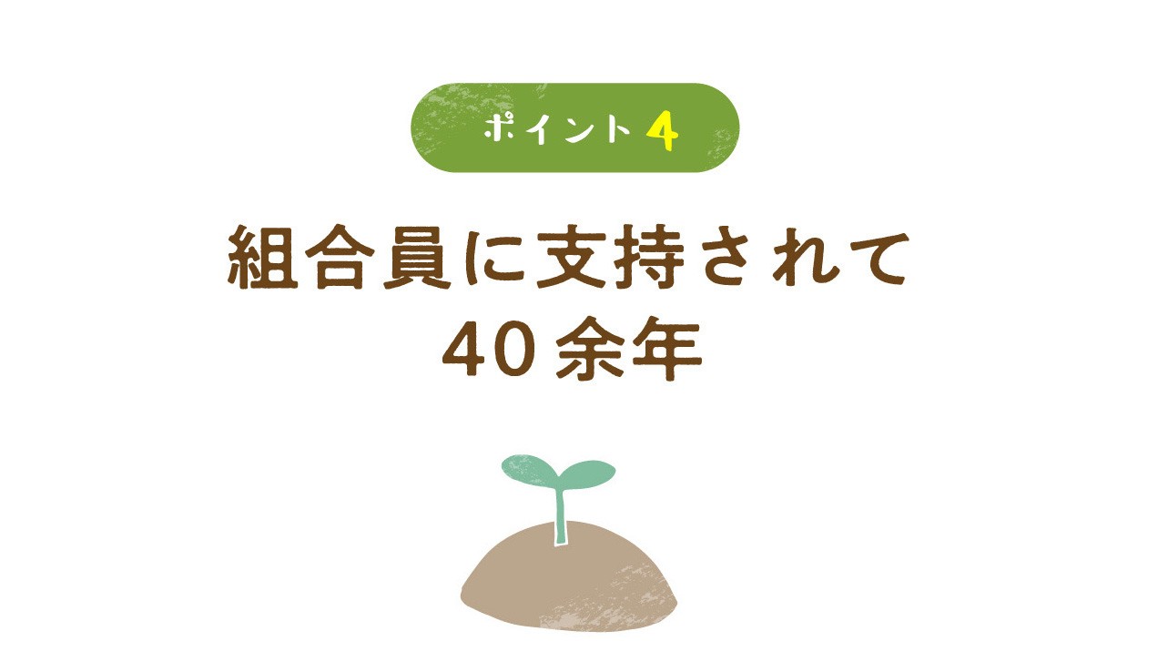 組合員に支持されて40余年