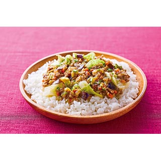 野菜たっぷりのっけごはん