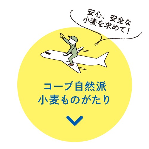 リンクボタン：コープ自然派小麦ものがたり